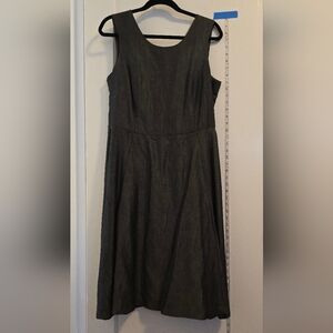 Pink Tartan | Dark gray sleeveless dress | Size 10